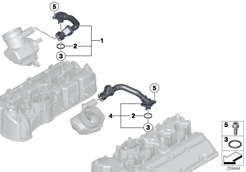 BMW Entlüftungsleitung Motor F85 F86 11157848340