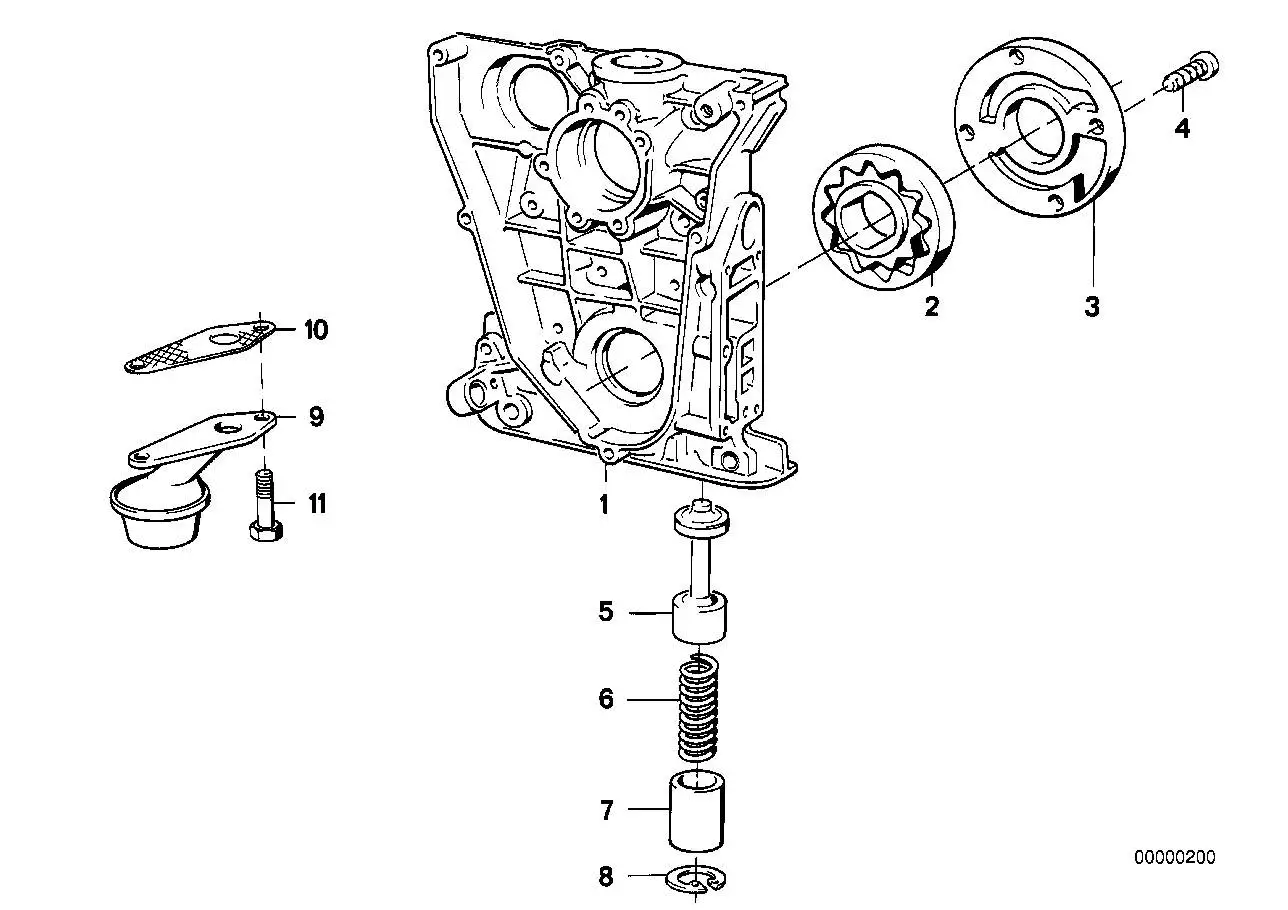 BMW Ölpumpendeckel E30 E34 E36 E46 11141714613