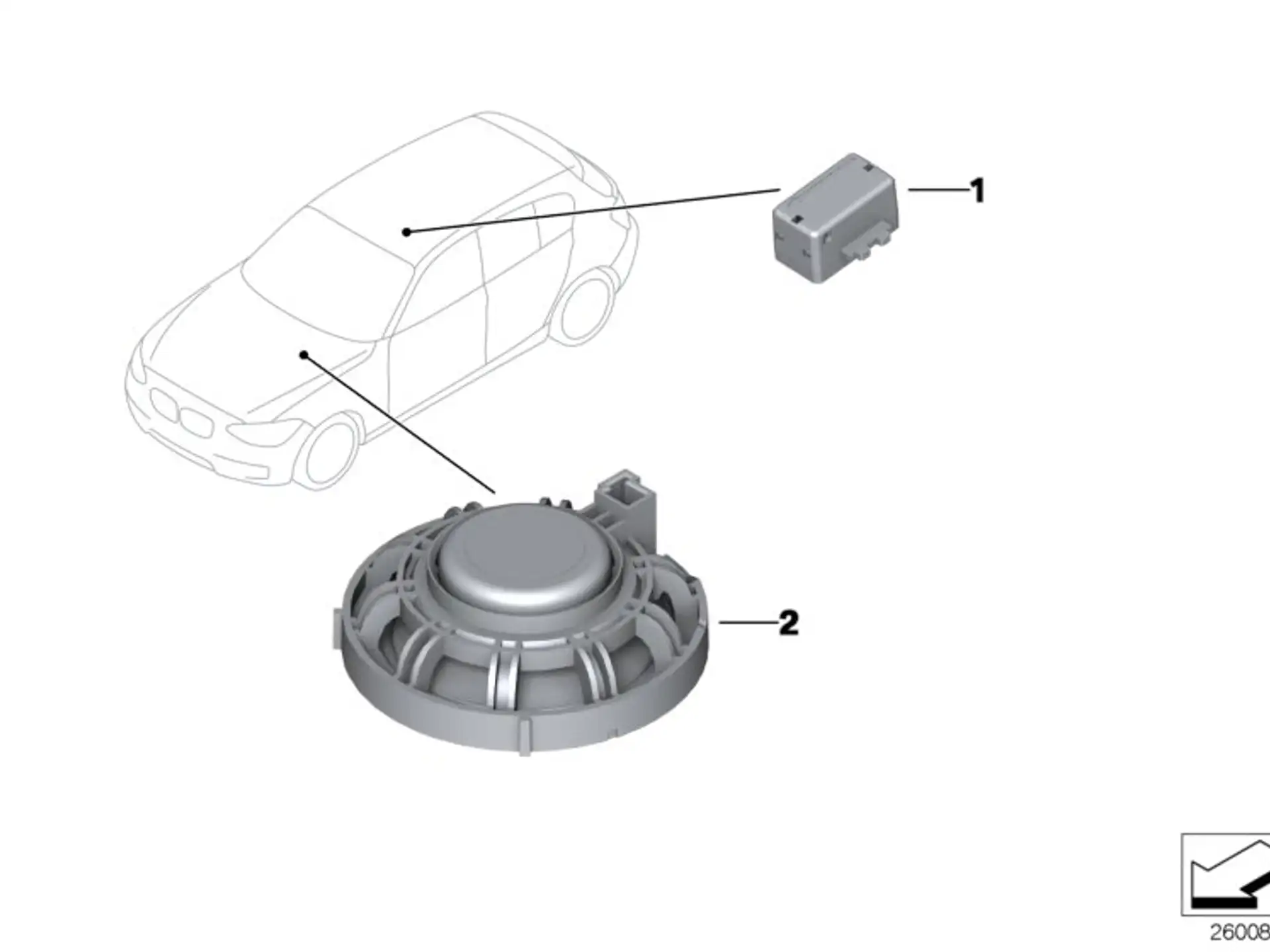 BMW Mikrofon Freisprechanlage F01 F02 F06 F07 F10 F11 F12 F13 F15 F16 F20 F21 F22 F25 F26 F30 F31 F32 F34 F36 F39 F45 F46 F48 F80 F82 F85 F86 F87 F87N F90 F97 F98 G01 G02 G05 G11 G12 G30 G31 G32 I01 I12 I15 F54 F55 F56 F56E F57 F60 R60 R61 84109263744