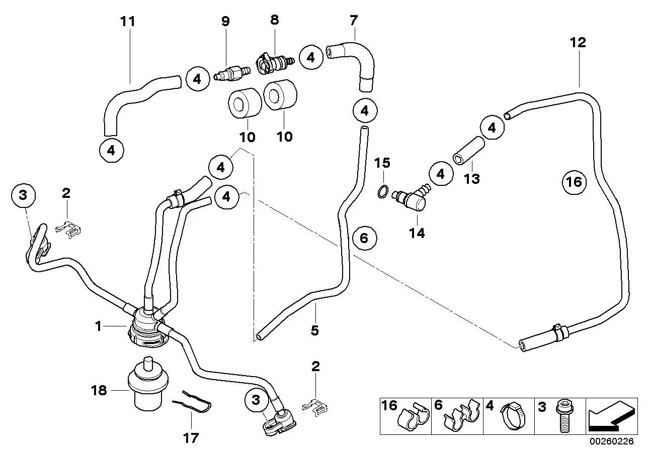 BMW Kraftstoffschlauch K29 16127174524