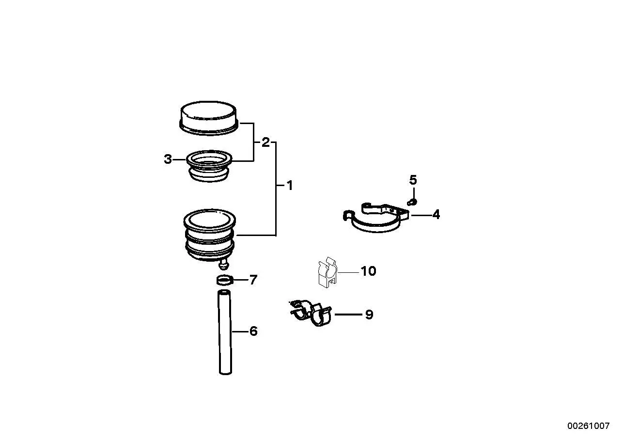 BMW Halter Bremsflüssigkeitsbehälter hinten K25H K40 K41 K43 R21