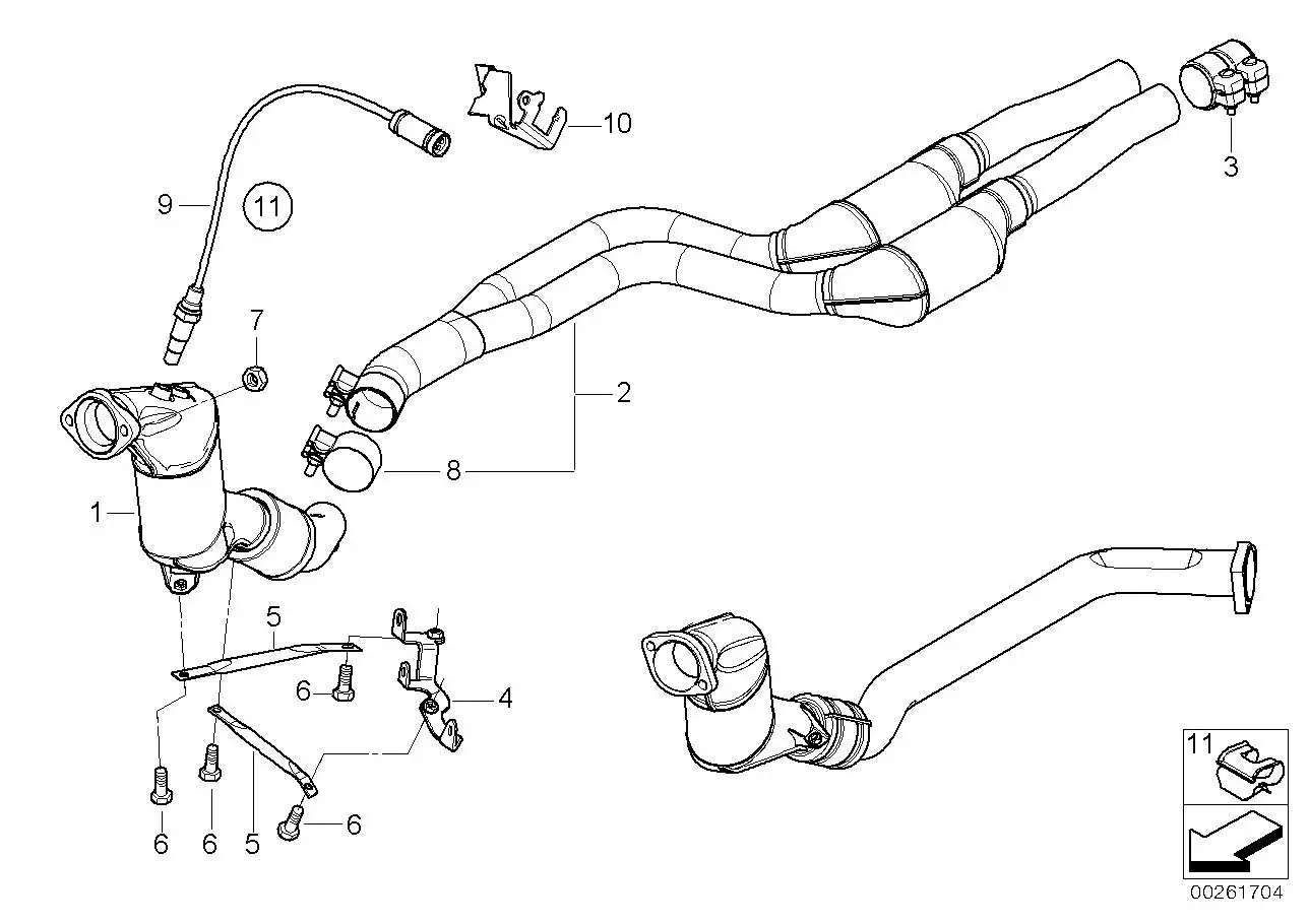 BMW Vorschalldämpfer 18307790102 - Bildposition 02