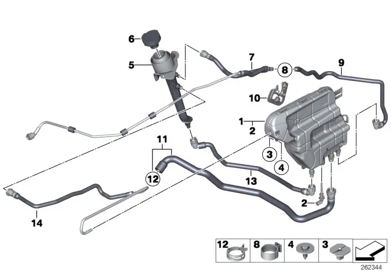 BMW Kühlmittelschlauch F01 F02 17127619712