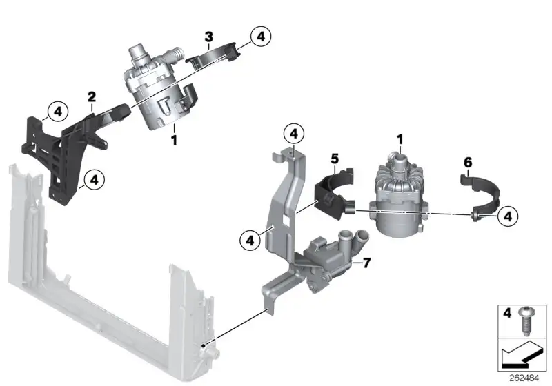 BMW Zusatzkühlmittelpumpe F06 F10 F12 F13 17122284291