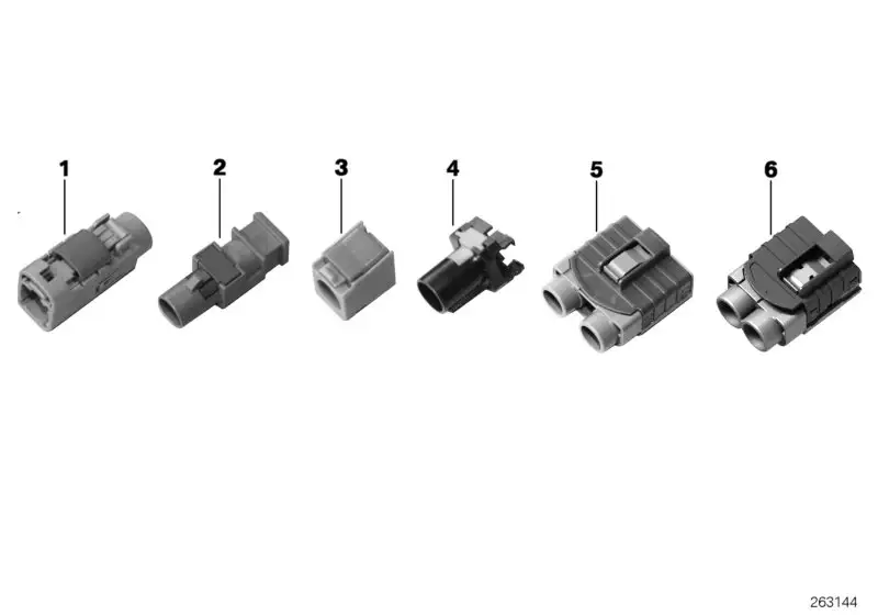BMW HF Stiftgehäuse gewinkelt E31 E34 E38 E39 E46 E52 E53 E60 E61