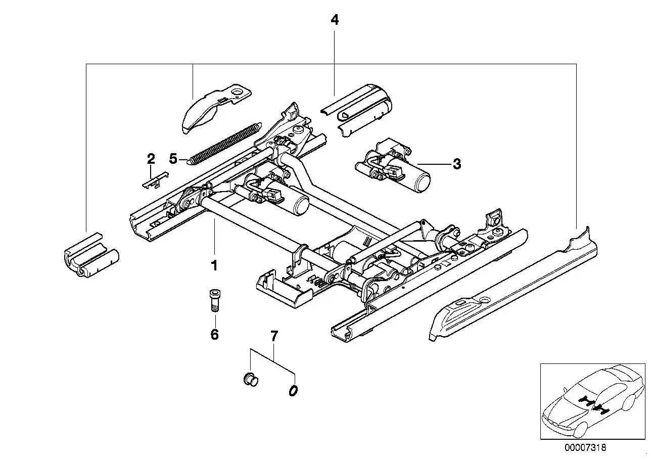 BMW Abdeckung E38 E39 52108217315 - Bildposition 04