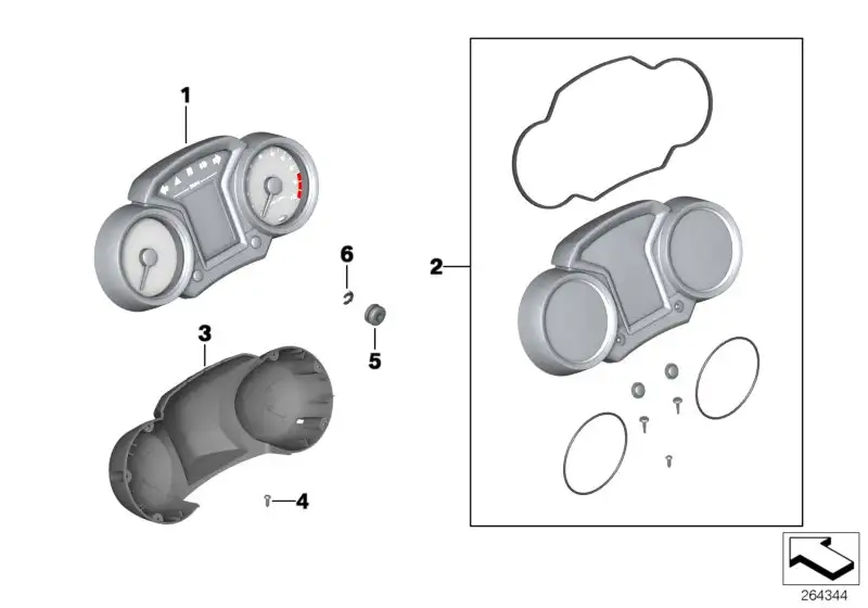BMW Instrumentenkombination K27 62118554829
