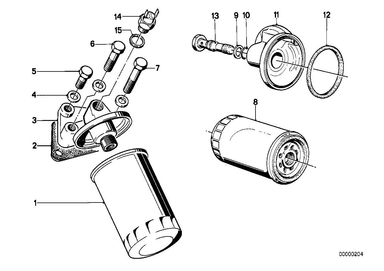 BMW Ölfilter E30 E36 E12 E21 11421276850