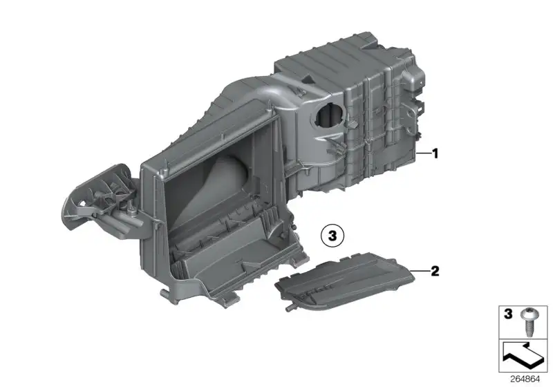 BMW Deckel Filterkasten F01 F02 F04 F06 F07 F10 F11 F12 F13 64119