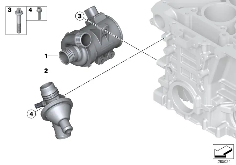 BMW Kühlmittelpumpe elektrisch E84 E89 F07 F10 F11 F15 F16 F20 F2