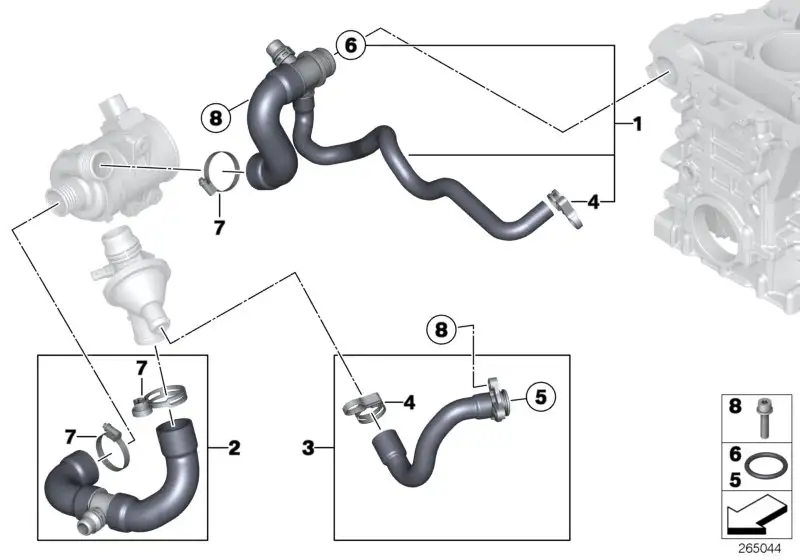 BMW Vorlaufleitung E84 E89 F07 F10 F11 F15 F16 F20 F21 F22 F23 F2