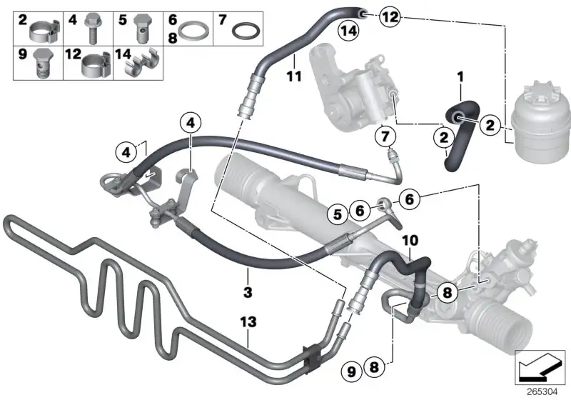 BMW Rücklaufleitung 32416796343 - Bildposition 10