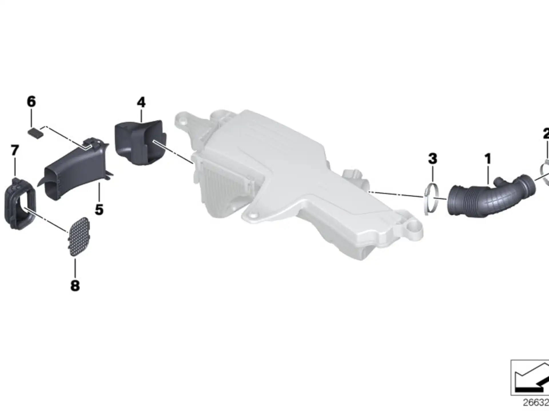 BMW Reinluftrohr F20 F21 F30 F31 13717597586