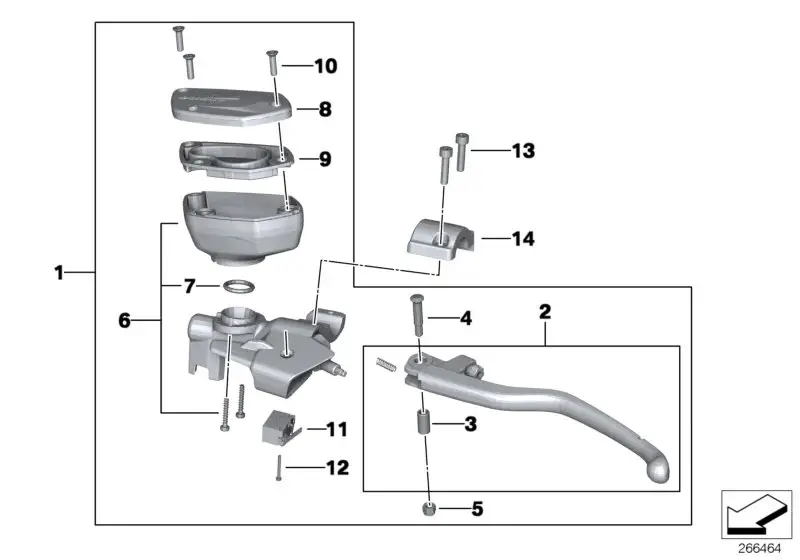 BMW Kupplungsarmatur K26 K48 32728533722 - Bildposition 01