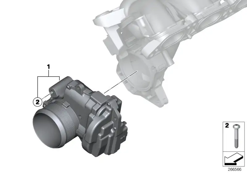 BMW Drosselklappe F20 F21 F30 F31 R55 R56 R57 R58 R59 R60 R61 135