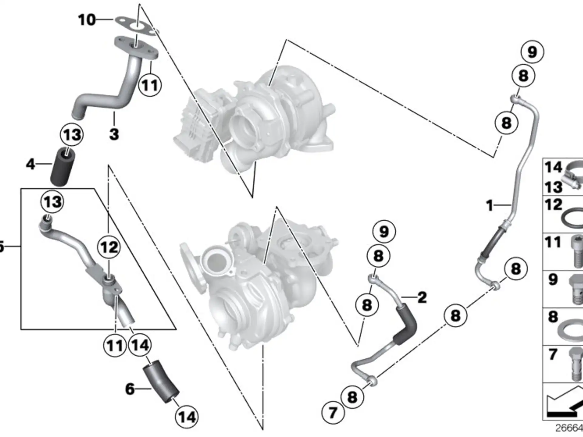 BMW Rücklaufleitung E84 F10 F11 F15 F20 F21 F22 F30 F31 F32 F33 F34 11657823284