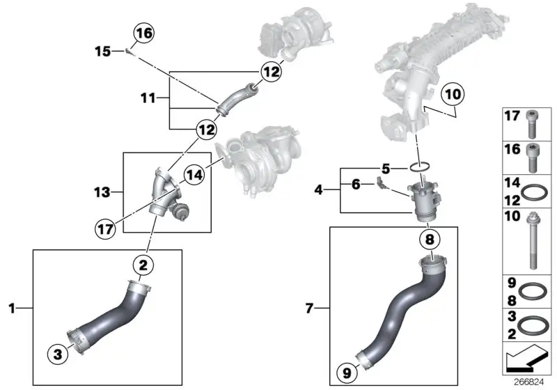 BMW Ladeluftleitung E84 11618510864 - Bildposition 07