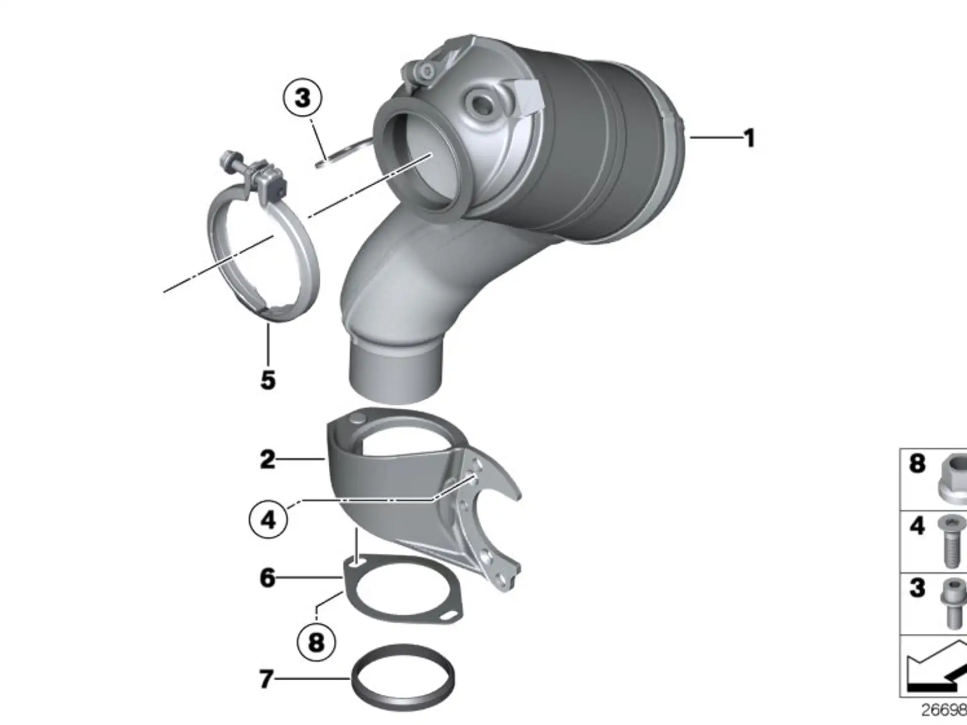 BMW Dichtring F06 F10 F12 F13 G11 G12 G14 G15 G16 G30 18307843213