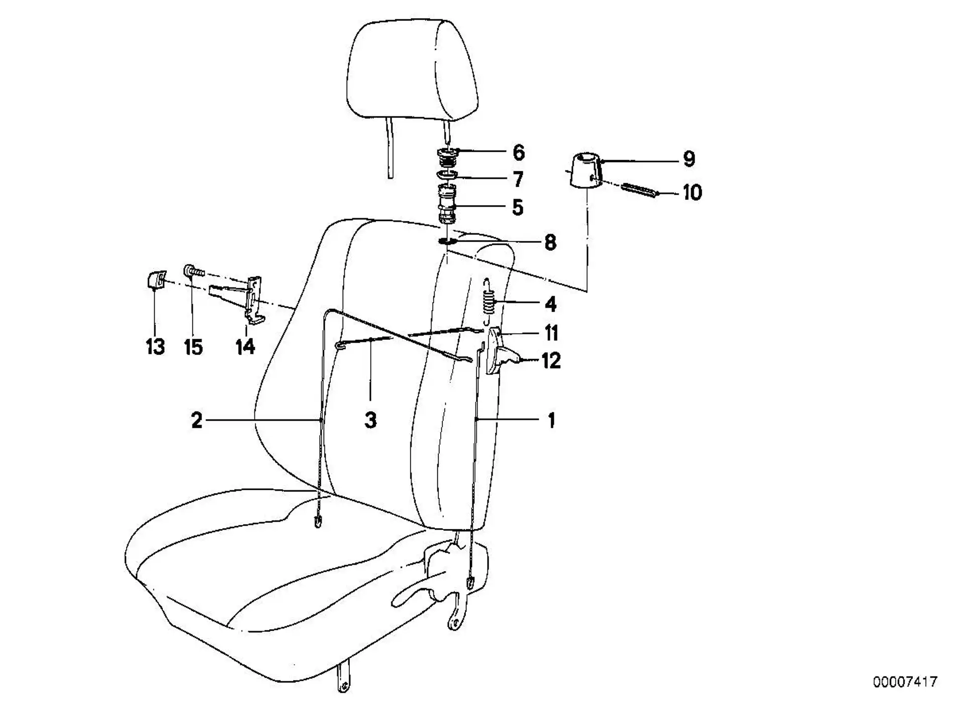 BMW Seil E30 52108106336