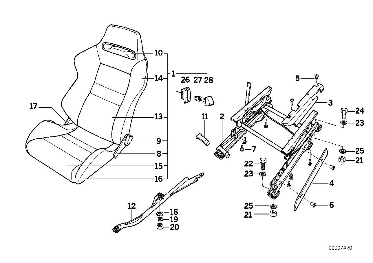BMW Sechskantschraube E23 E24 E30 E32 E34 E36 E38 E39 E46 E53 071
