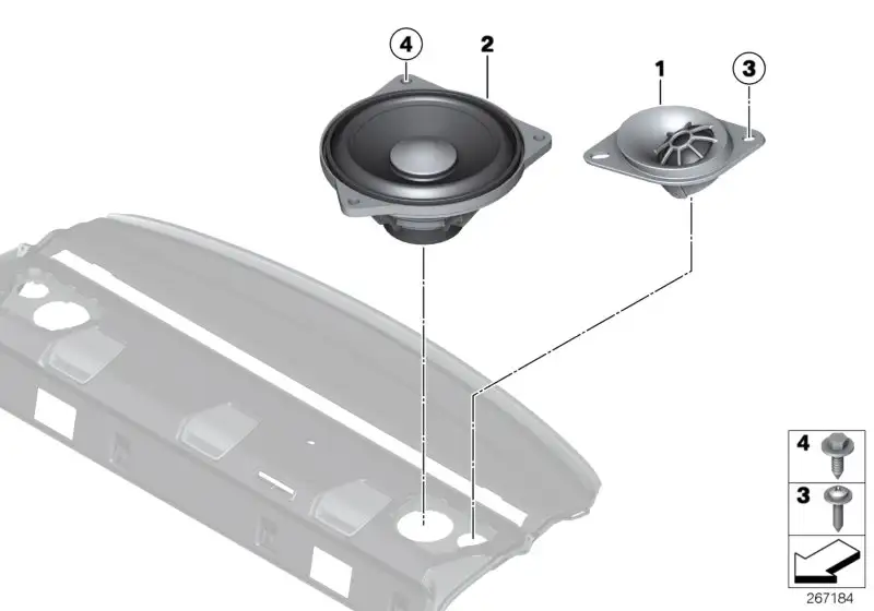 BMW Hochtonlautsprecher Top-Hifi-System F06 F10 F11 F12 F13 F36 G