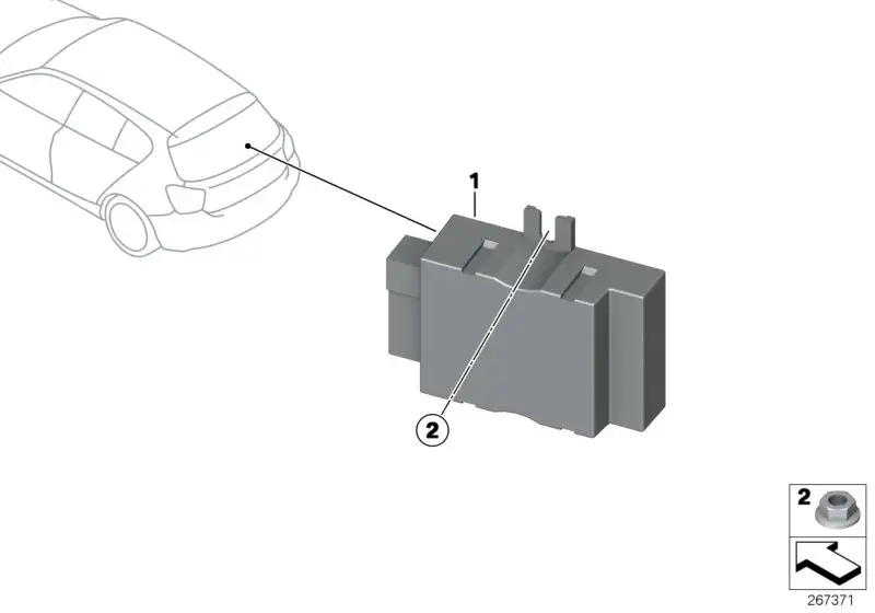 BMW Steuergerät für Kraftstoffpumpe F01 F02 F06 F10 F12 F13 F15 F