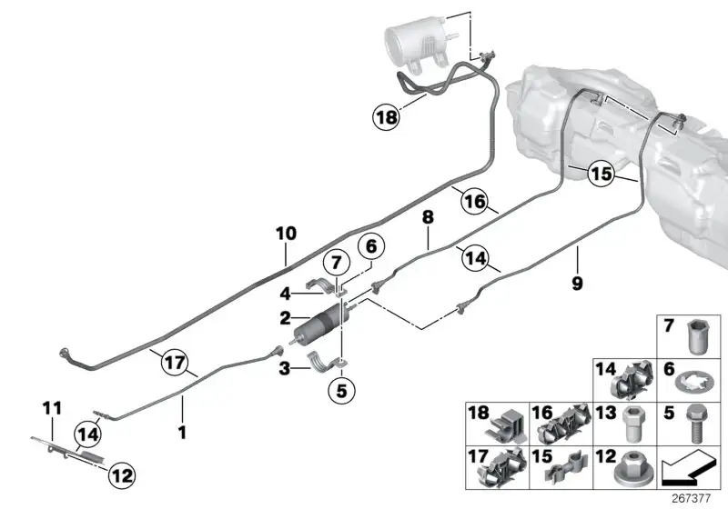 BMW Kraftstofffilter E82 E84 E87 E88 E90 F01 F02 F04 F06 F07 F10