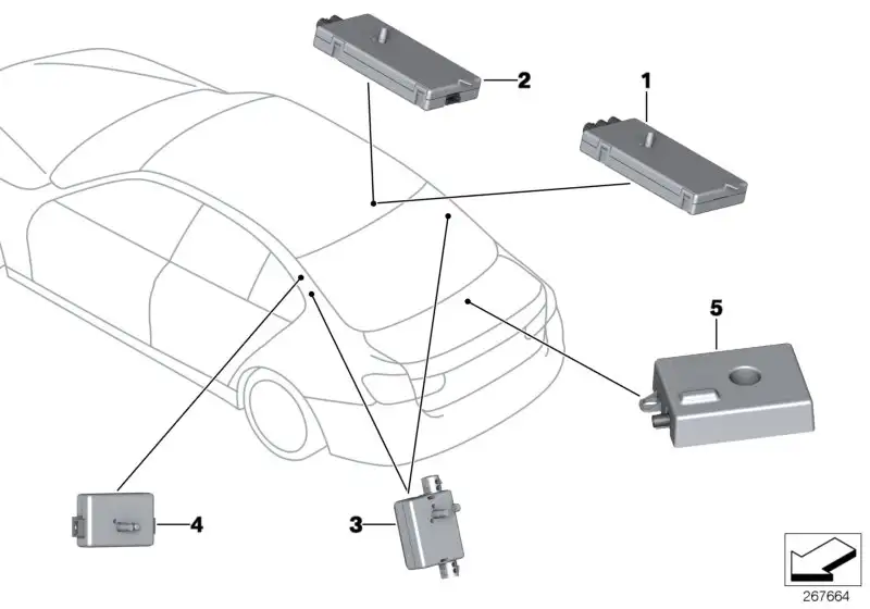BMW Sperrkreis F30 F32 F80 F82 65209240510
