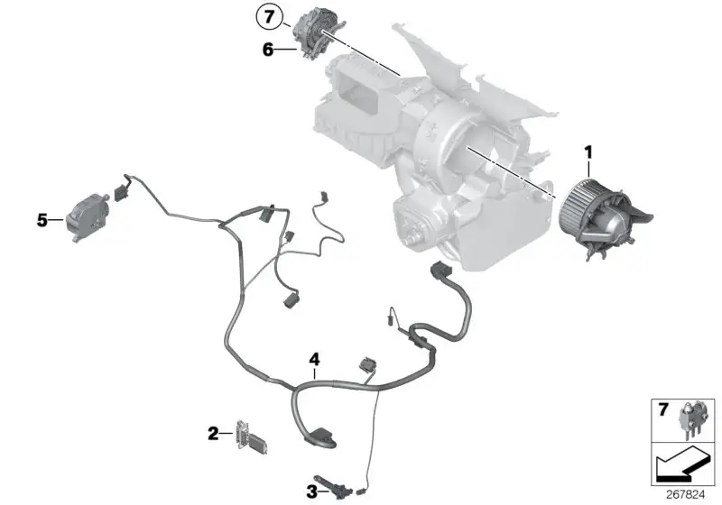BMW Widerstand Gebläsestufen R55 R56 R57 R58 R59 R60 R61 64113457