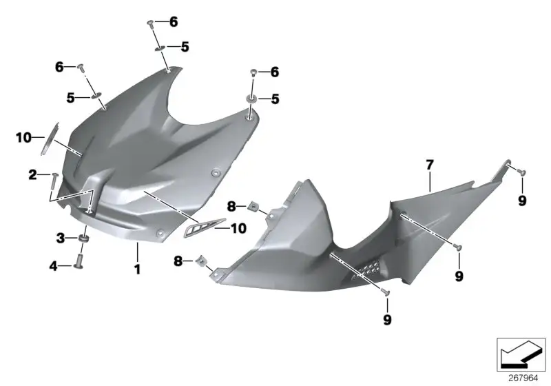 BMW Blende Kraftstoffbehälter rechts K42 K46 71607721220