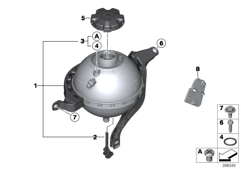 BMW Ausgleichsbehälter F07 F10 F11 17138614293