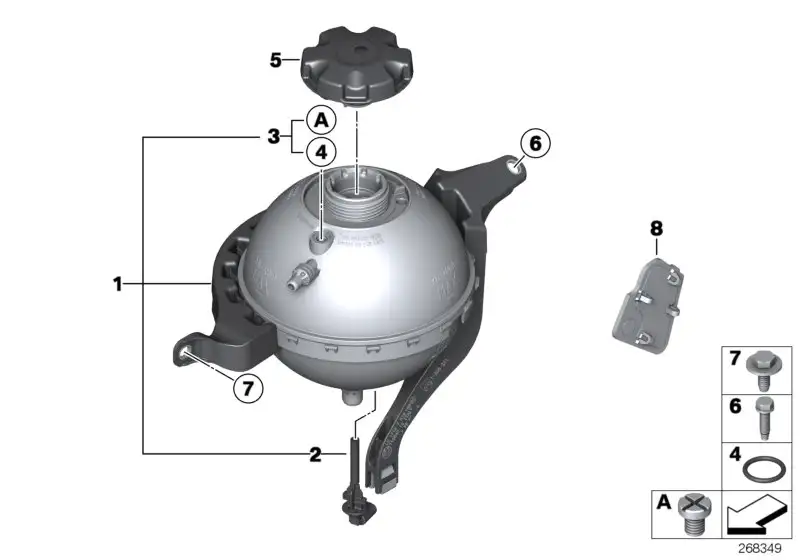 BMW Ausgleichsbehälter F07 F10 F11 17138614293 - 5er F10 Limousin