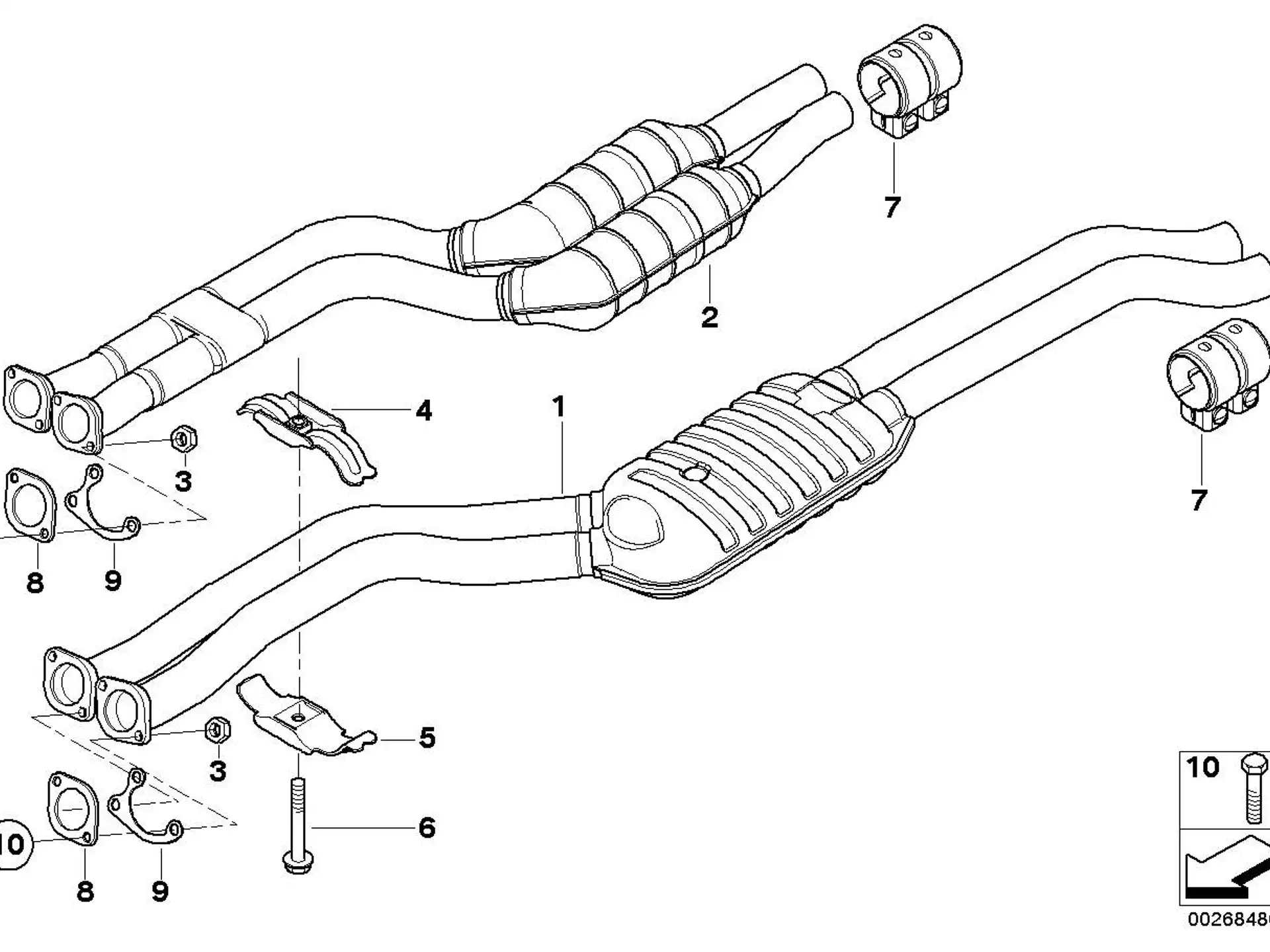 BMW Flanschbrille E46 18107506146
