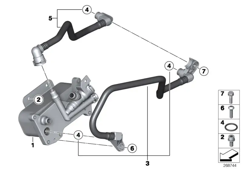 BMW Wärmetauscher F07 F10 F11 17217638582