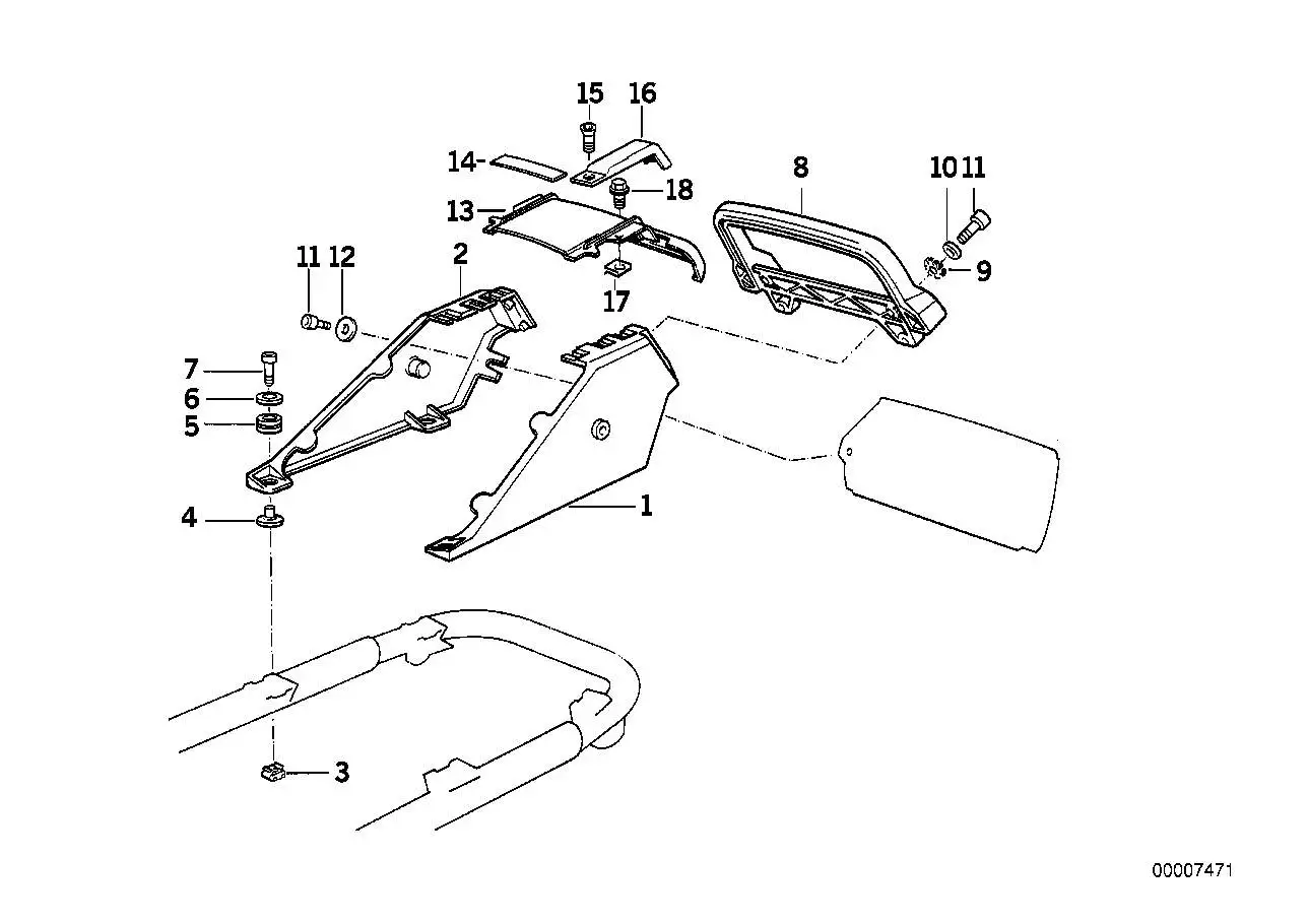 BMW Haltegriff 46542308462 - Bildposition 08