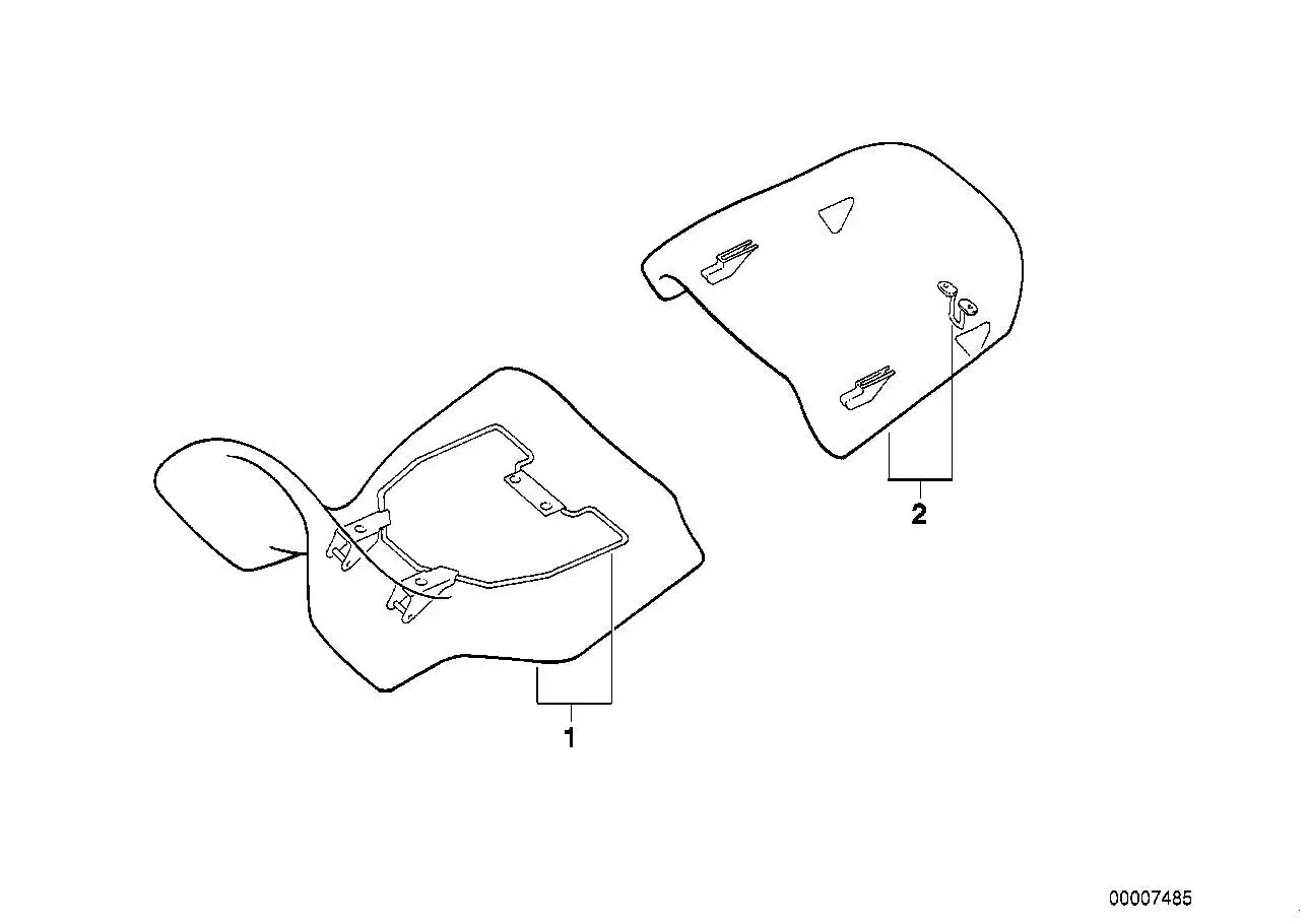 BMW Verstellsitz hinten 52532325065