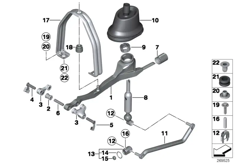 BMW Lagerung Schaltgetriebewellen F10 F11 25117621113 - Bildposit