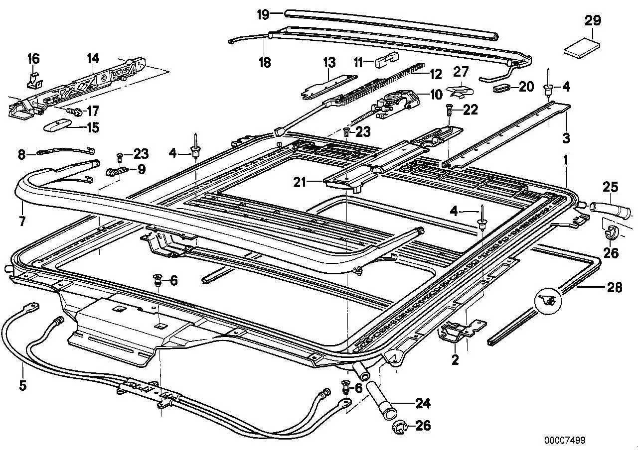 BMW Gleitbacken E31 54138108861 - 8er E31