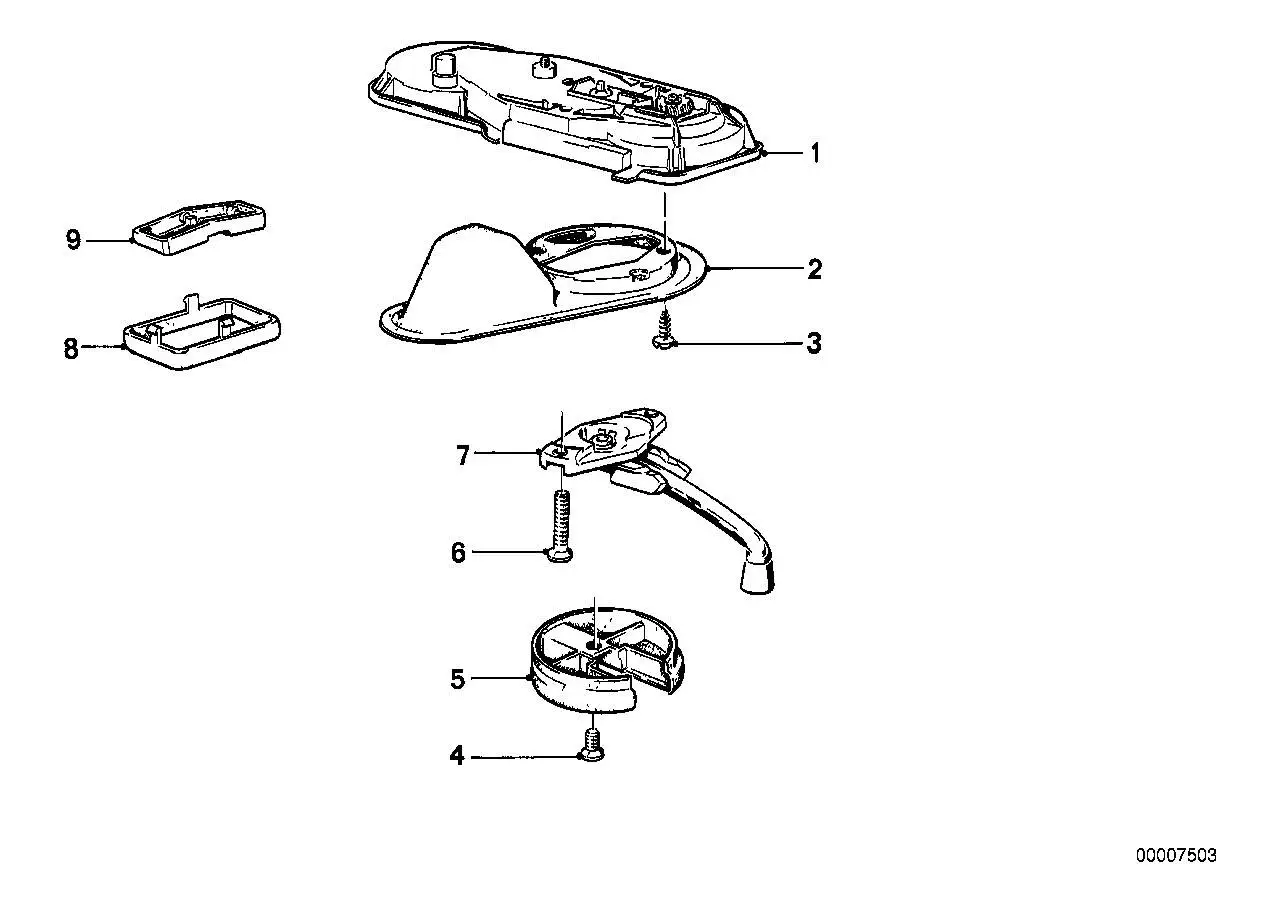 BMW Schalter E24 E30 61311381204 - Z1 E30, 6er E24