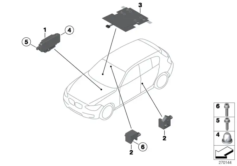 BMW Steuergerät Airbag F20 F21 F22 F23 F30 F31 F32 F33 F34 F36 F8