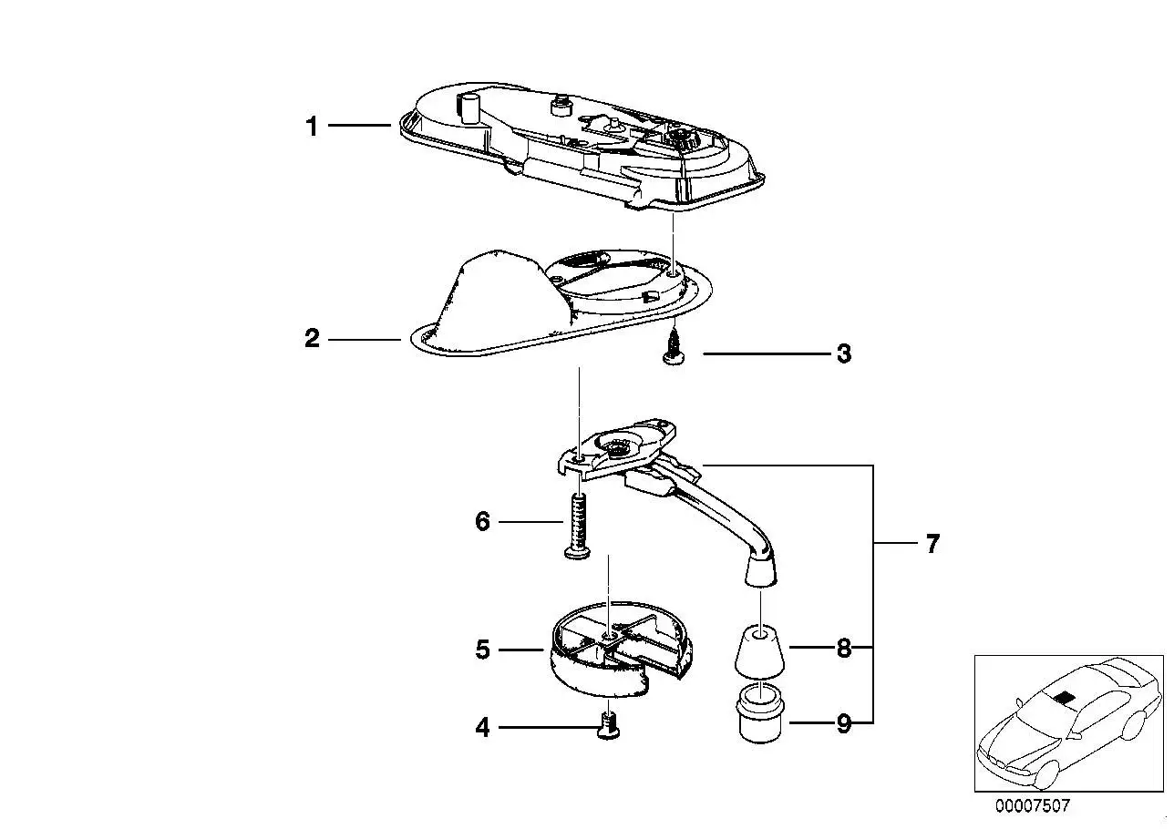 BMW Rosette E34 54128138939 - Bildposition 05