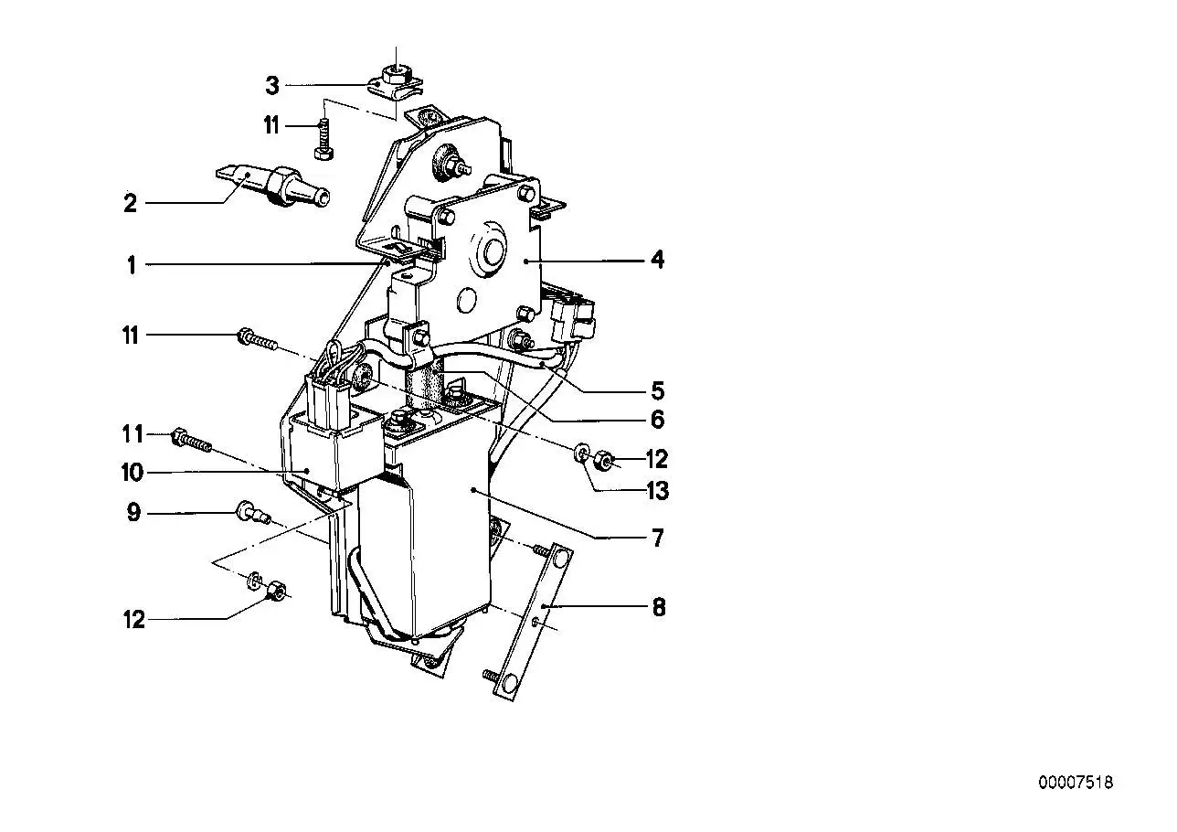 BMW Klammer E23 E32 K25H 54121858966