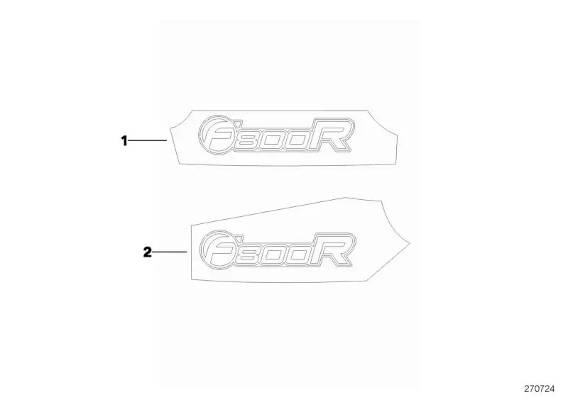 BMW Schriftzug F800R links K73 51148525837