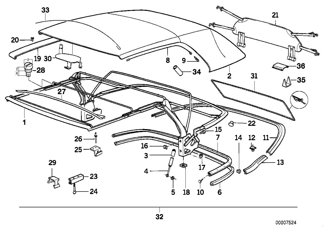 BMW Bügel E30 54342232222 - Bildposition 27
