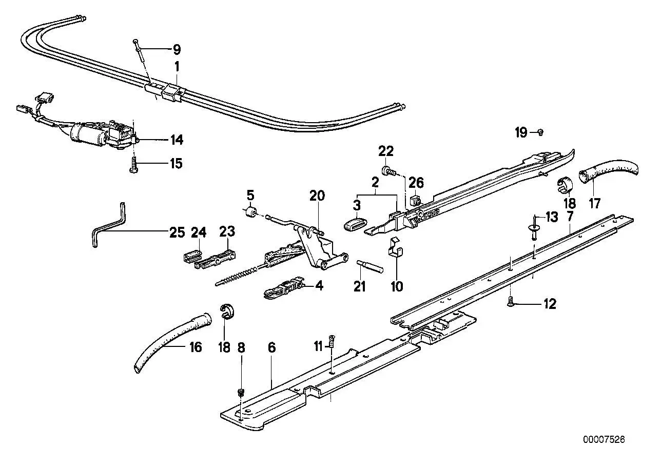 BMW Rolle E32 E34 54121958010 - Bildposition 05