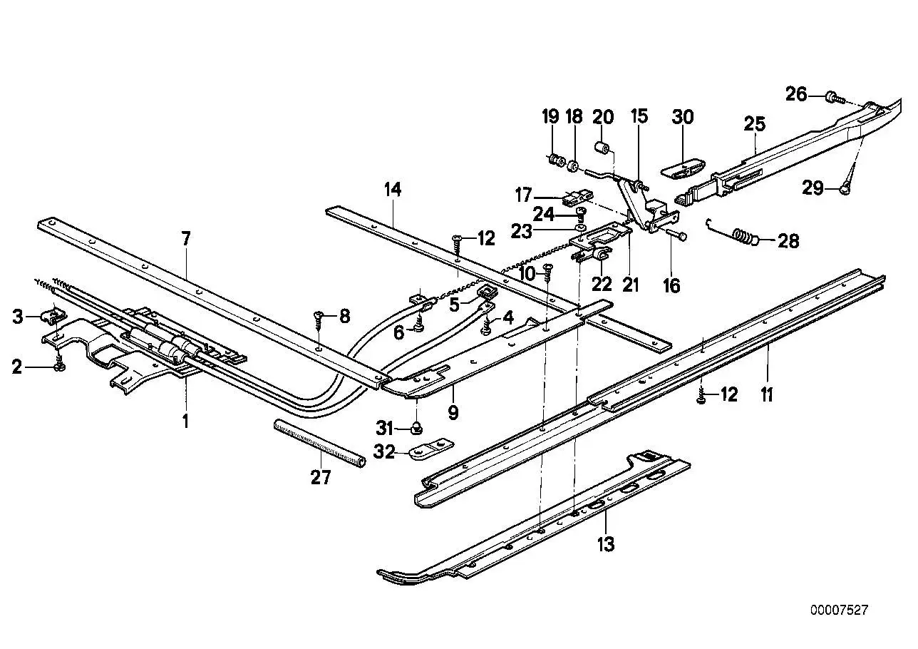 BMW Antriebskabel links E23 E28 54121914335