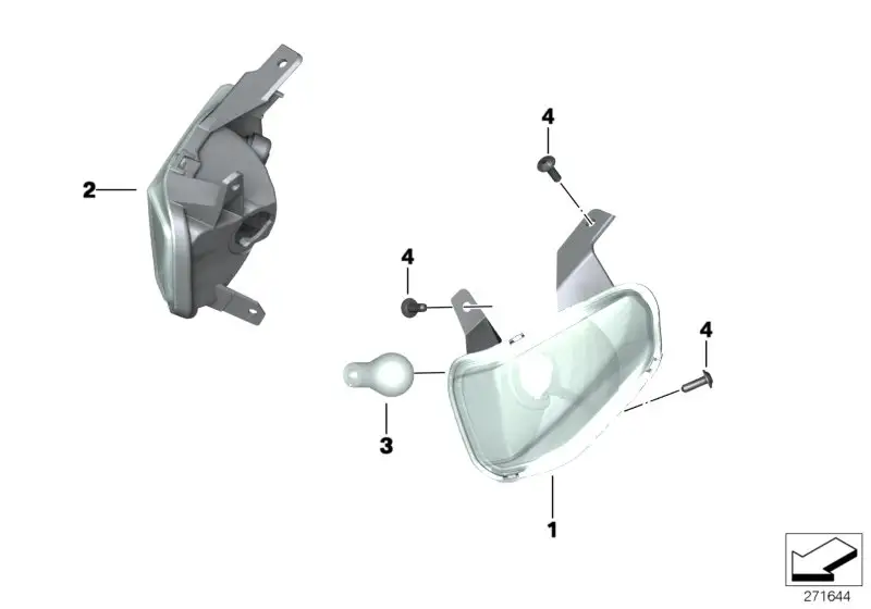 BMW Blinkleuchte vorn rechts K18 63138556872