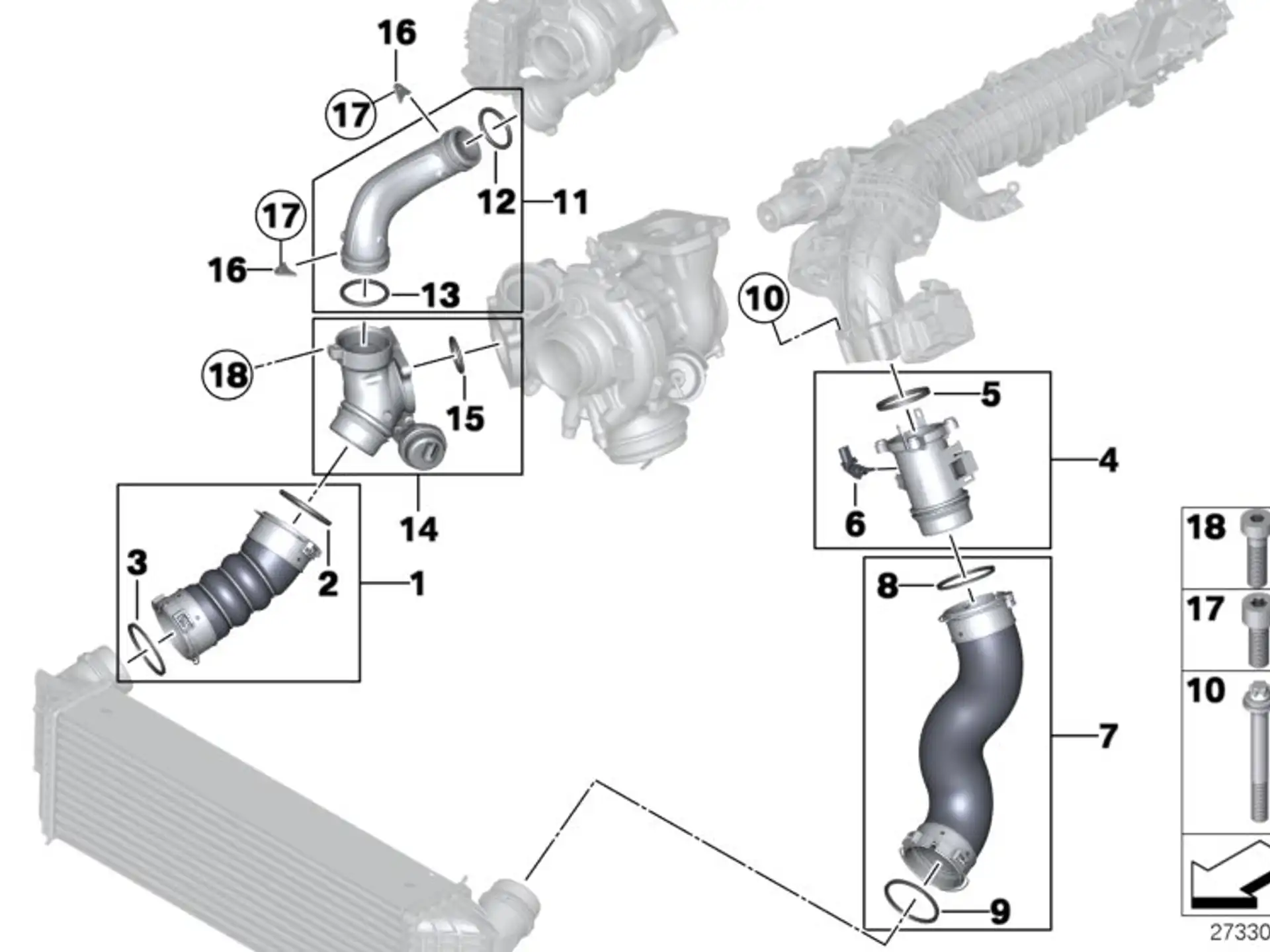 BMW O-Ring E70 E71 F01 F02 F06 F07 F10 F11 F12 F13 F15 F16 F25 F26 F30 F31 F32 F33 F34 F36 F48 G01 G02 G05 G06 G07 G11 G12 G14 G15 G16 G20 G21 G30 G31 G32 07119907495