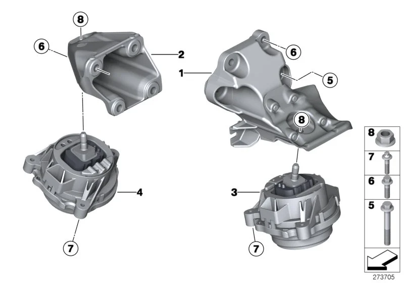 BMW Sechskantschraube F10 F11 F20 F21 F30 F31 F39 F44 F45 F46 F48 G01 G11 G12 G16 G20 G21 G28 G30 G31 G32 K17 K80 K81 K82 I12 I15 F54 F55 F56 F56E F57 F60 R55 R56 R57 R58 R59 R60 R61 07119904956