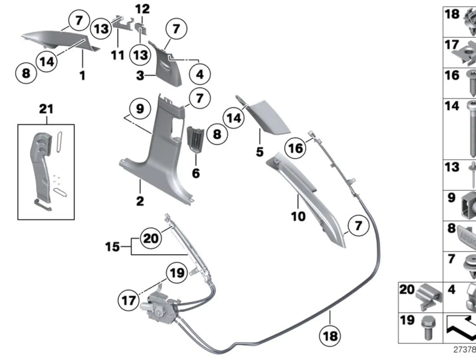 BMW Mitnehmer links F11 51437232775